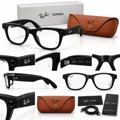 Wayfarer Gen 2 Style Smart Glasses – Matte Black / Clear Lenses