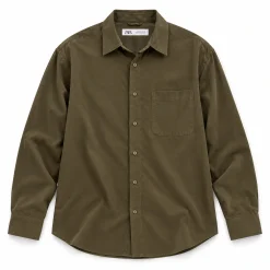 Zara Long-Sleeve Shirt – Olive - product details